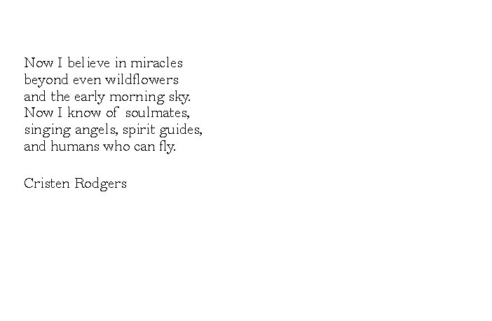 i believe in miracles