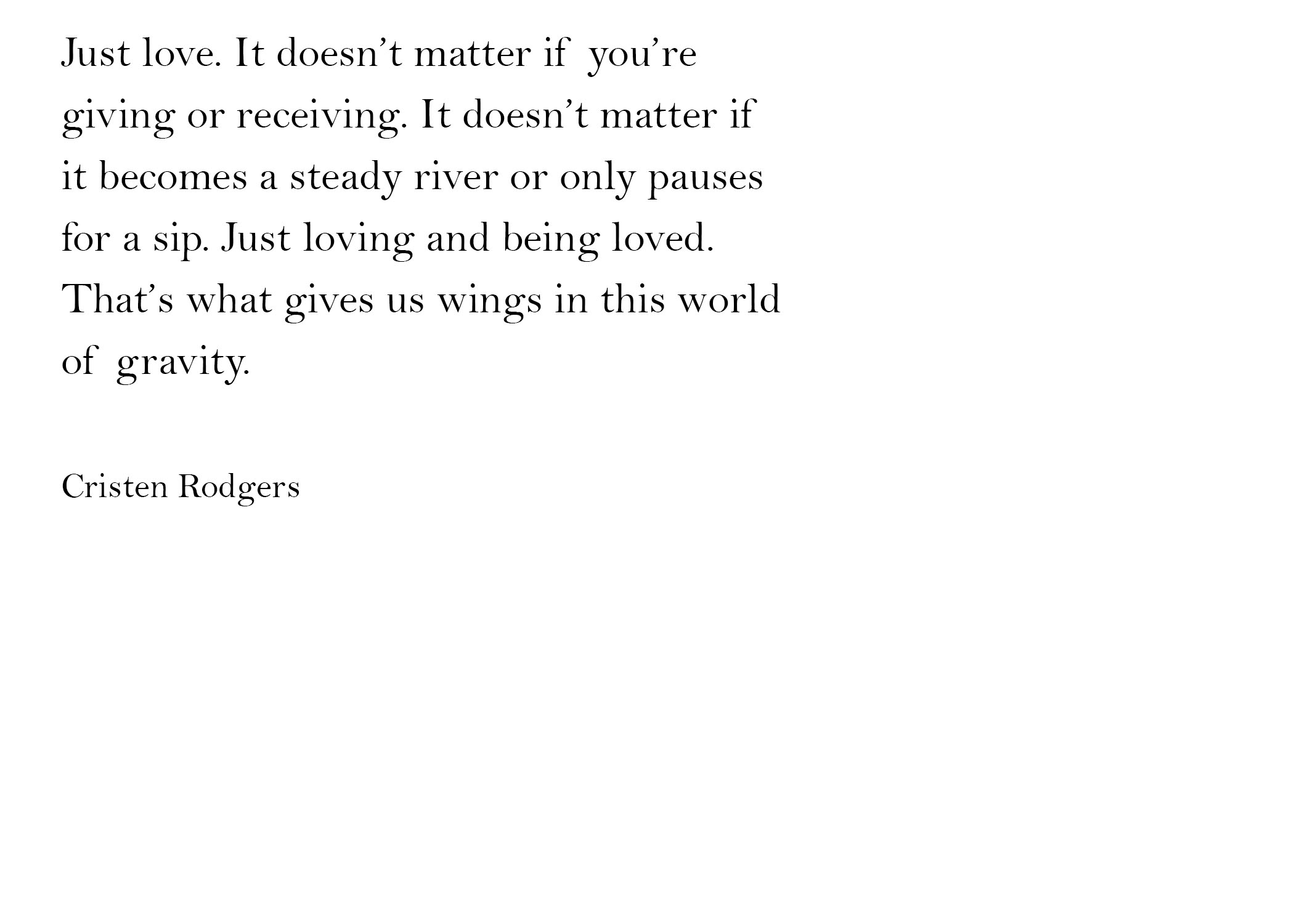 wings in this world of gravity