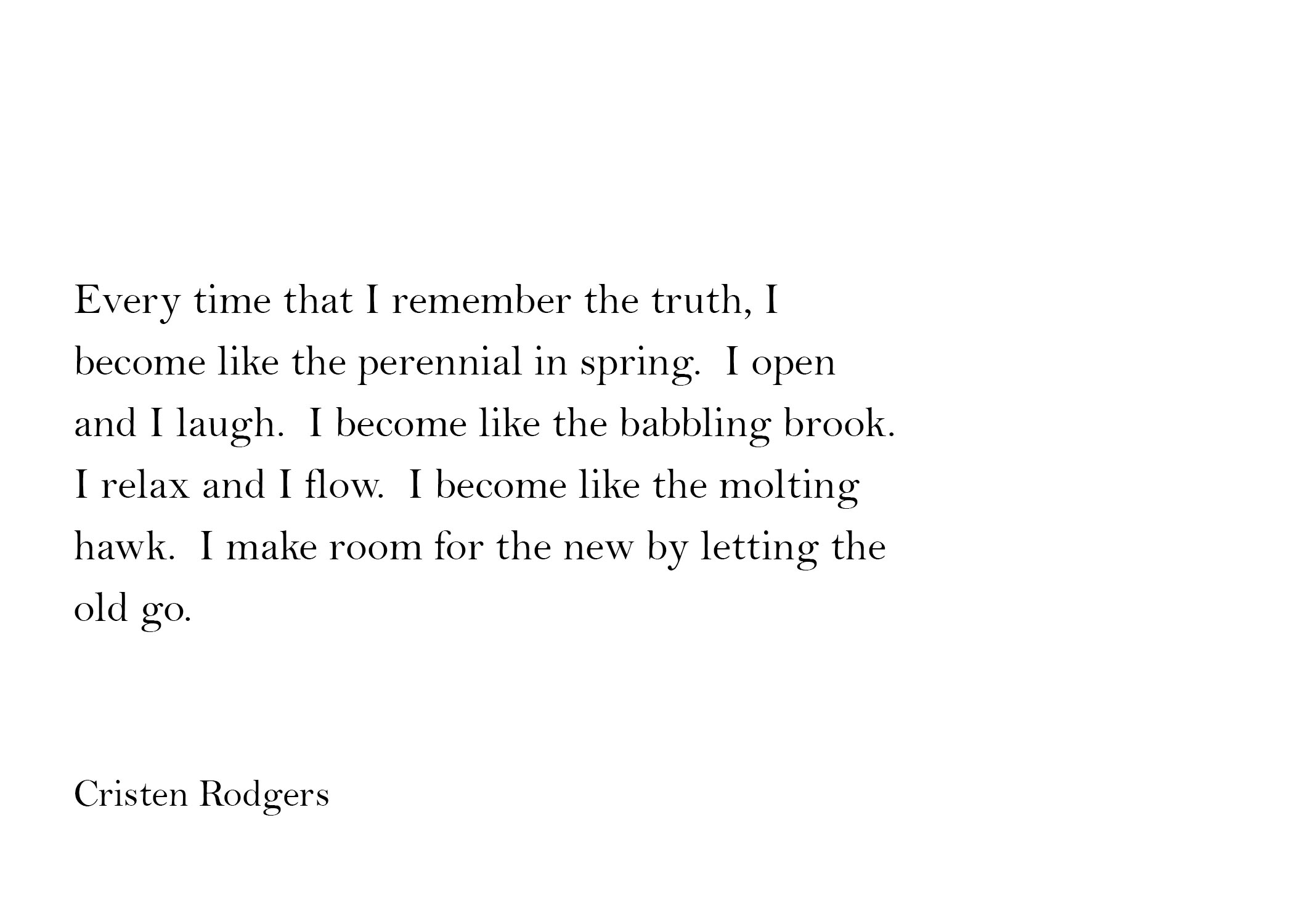 like a perennial in spring