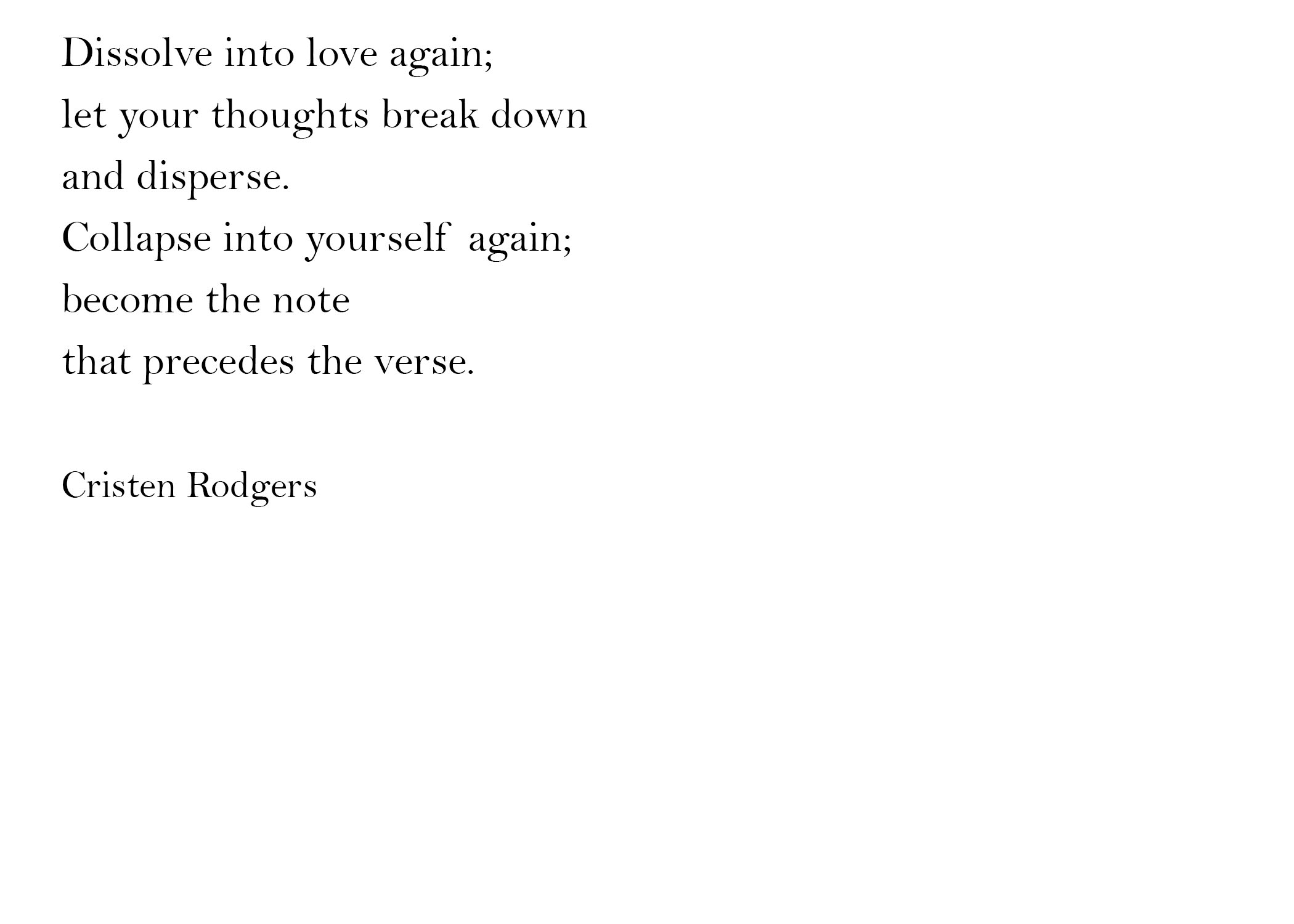 that precedes the verse